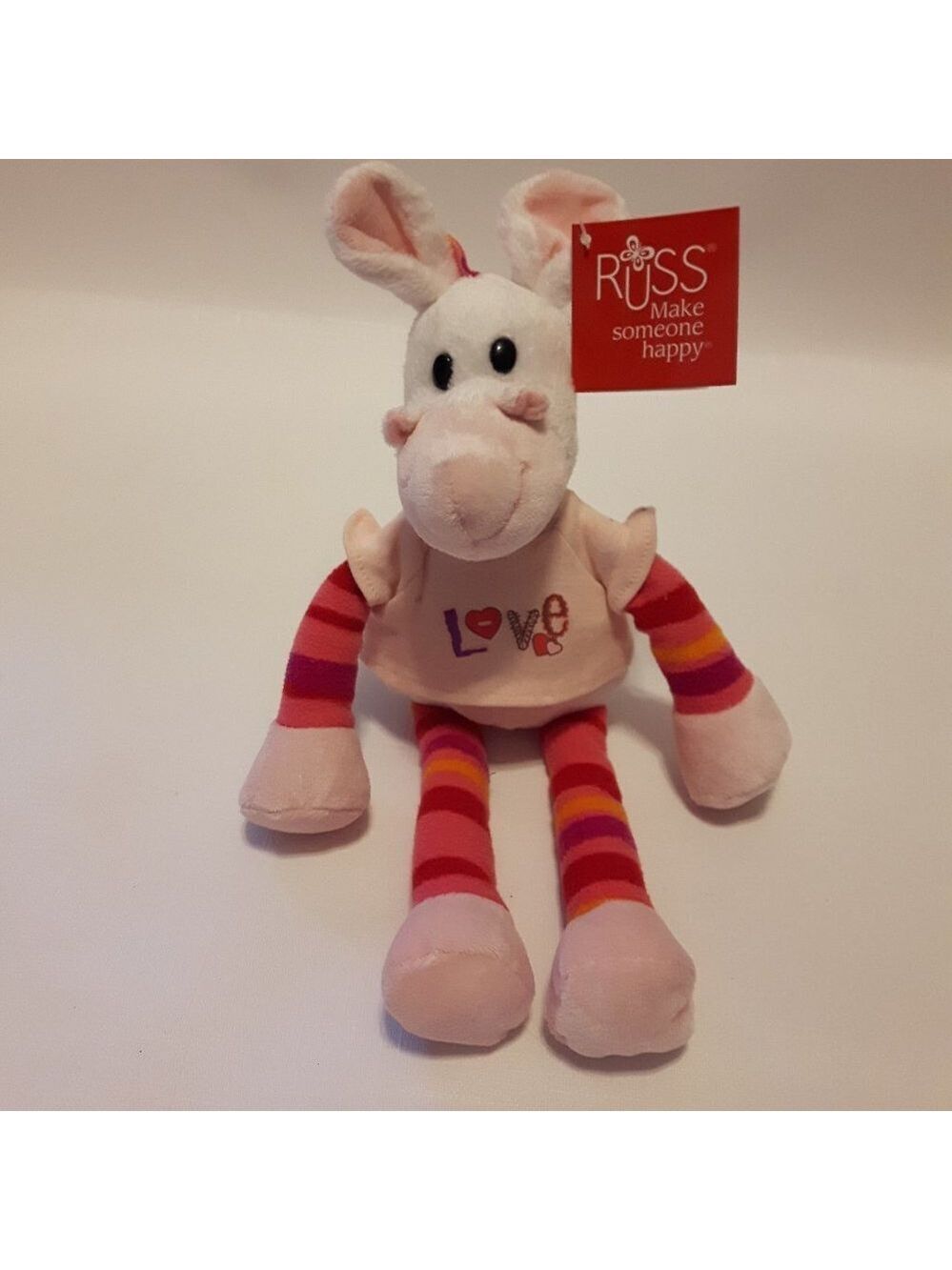 RUSS LOVE Giraffe Plush Valentines Gift NWT